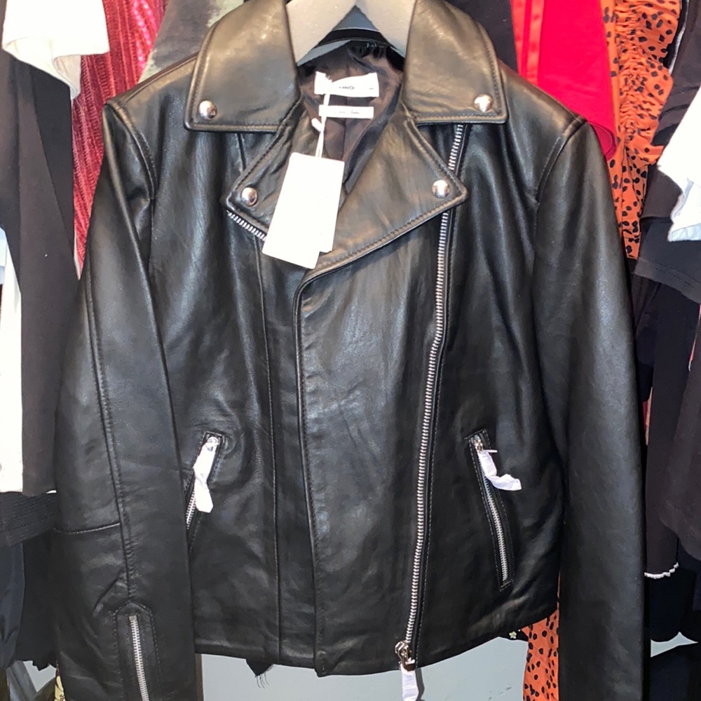 Mango Leather Jacket
